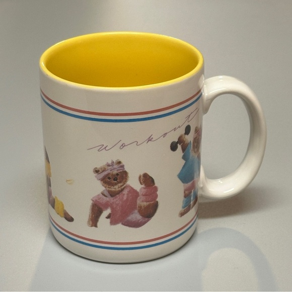 Workout Bears Mug by Small World Greetings - Picture 1 of 9